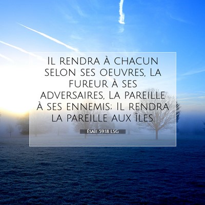 Ésaïe 59:18 Verset biblique expliqué