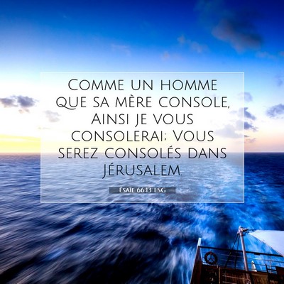 Ésaïe 66:13 Verset biblique expliqué