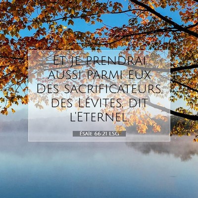 Ésaïe 66:21 Verset biblique expliqué