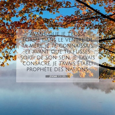 Jérémie 1:5 Verset biblique expliqué