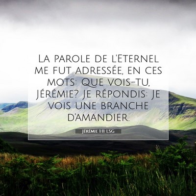 Jérémie 1:11 Verset biblique expliqué