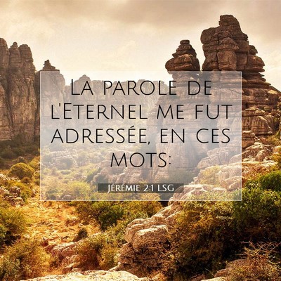 Jérémie 2:1 LSG Image du verset biblique