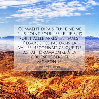 Jérémie 2:23 Verset biblique expliqué