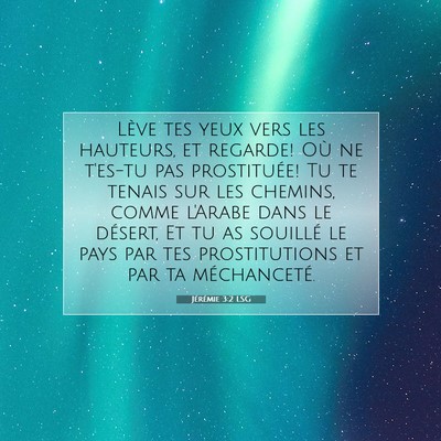 Jérémie 3:2 LSG Image du verset biblique