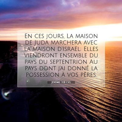 Jérémie 3:18 LSG Image du verset biblique