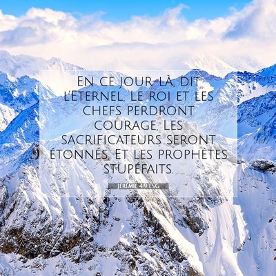 Jérémie 4:9 LSG Image du verset biblique