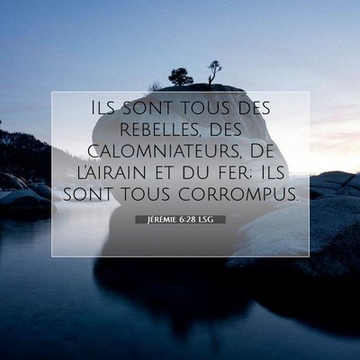 Jérémie 6:28 LSG Image du verset biblique