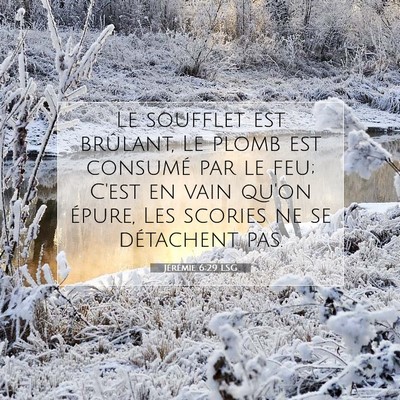 Jérémie 6:29 Verset biblique expliqué