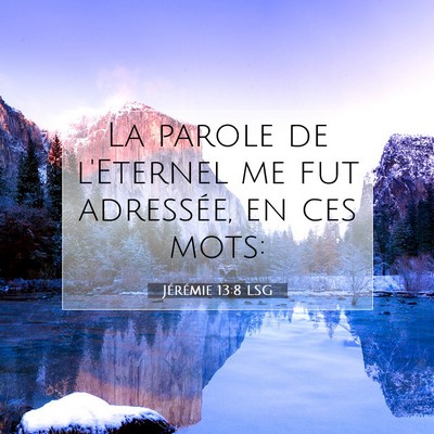 Jérémie 13:8 Verset biblique expliqué