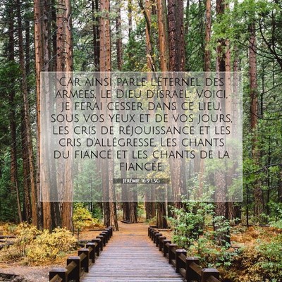 Jérémie 16:9 LSG Image du verset biblique