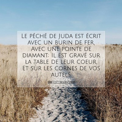 Jérémie 17:1 Verset biblique expliqué