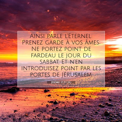 Jérémie 17:21 Verset biblique expliqué