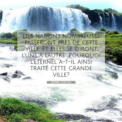 Jérémie 22:8 Verset biblique expliqué