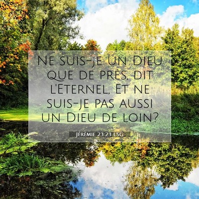 Jérémie 23:23 Verset biblique expliqué