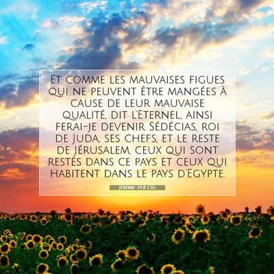 Jérémie 24:8 Verset biblique expliqué