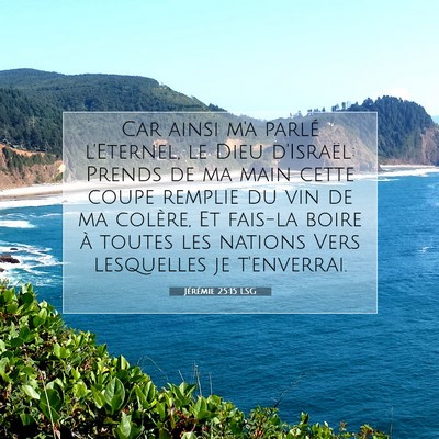 Jérémie 25:15 LSG Image du verset biblique