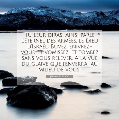 Jérémie 25:27 LSG Image du verset biblique