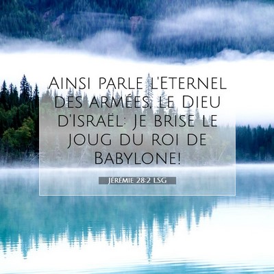 Jérémie 28:2 Verset biblique expliqué