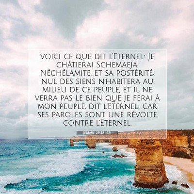 Jérémie 29:32 Verset biblique expliqué