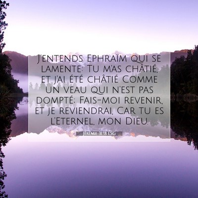 Jérémie 31:18 Verset biblique expliqué