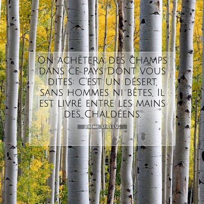 Jérémie 32:43 LSG Image du verset biblique