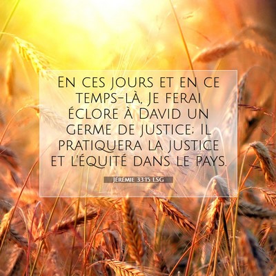 Jérémie 33:15 LSG Image du verset biblique