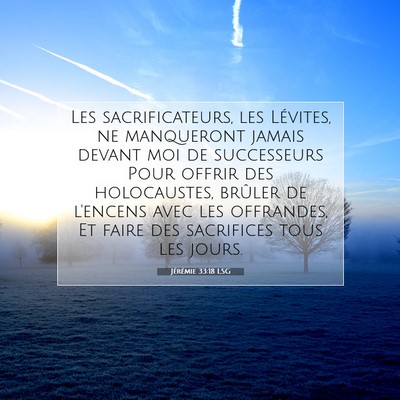 Jérémie 33:18 LSG Image du verset biblique