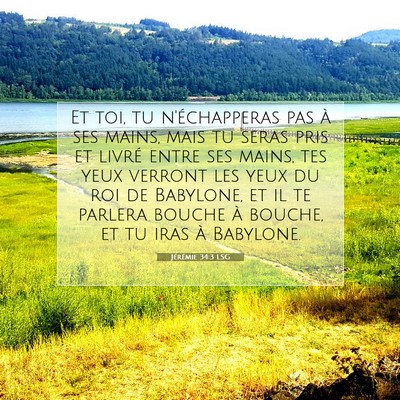 Jérémie 34:3 Verset biblique expliqué