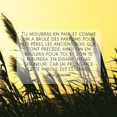 Jérémie 34:5 LSG Image du verset biblique