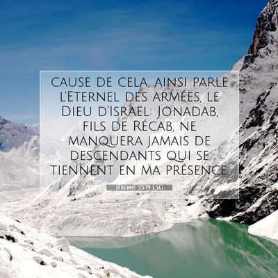 Jérémie 35:19 LSG Image du verset biblique