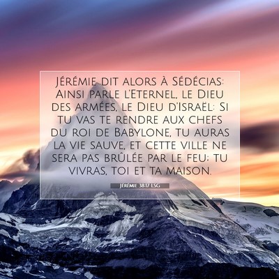 Jérémie 38:17 LSG Image du verset biblique