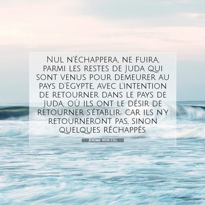 Jérémie 44:14 Verset biblique expliqué