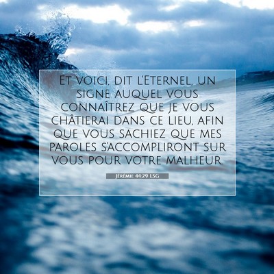 Jérémie 44:29 LSG Image du verset biblique