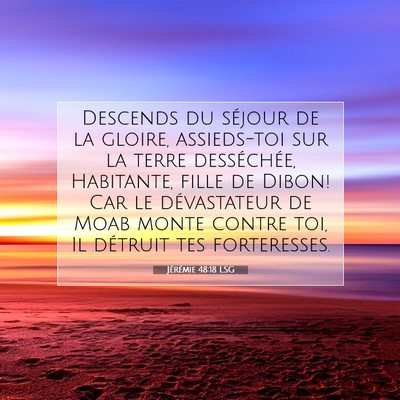 Jérémie 48:18 Verset biblique expliqué