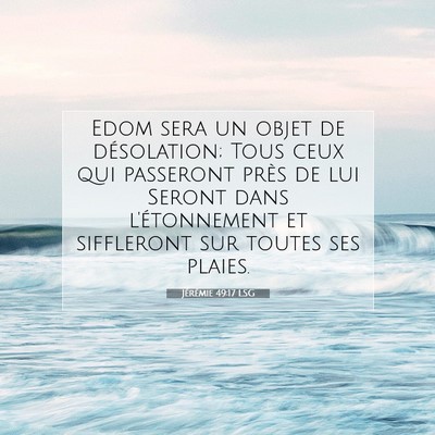 Jérémie 49:17 Verset biblique expliqué