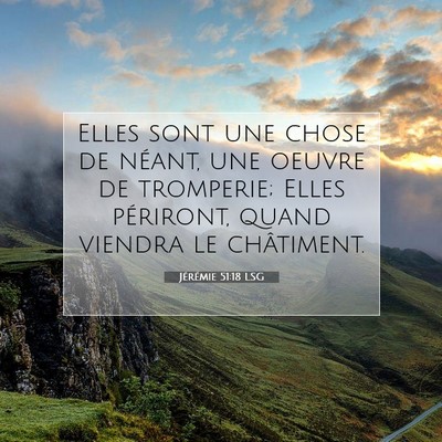 Jérémie 51:18 LSG Image du verset biblique