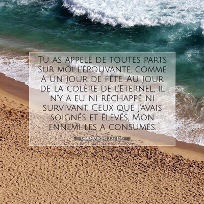 Lamentations 2:22 LSG Image du verset biblique