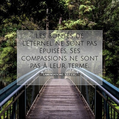 Lamentations 3:22 Verset biblique expliqué