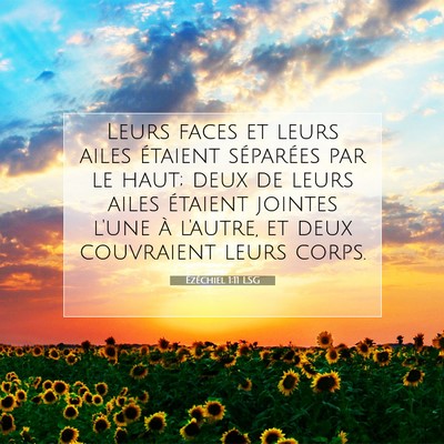 Ézéchiel 1:11 LSG Image du verset biblique