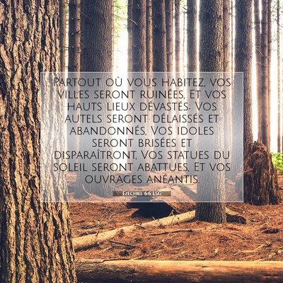 Ézéchiel 6:6 LSG Image du verset biblique