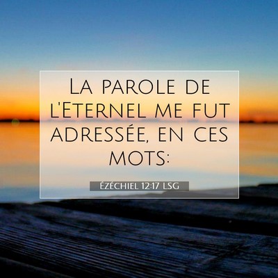 Ézéchiel 12:17 Verset biblique expliqué