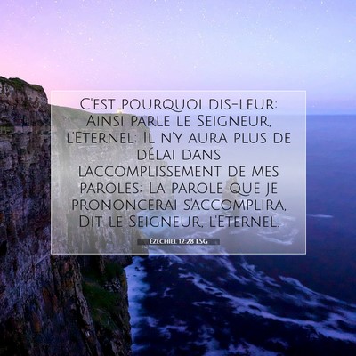 Ézéchiel 12:28 LSG Image du verset biblique