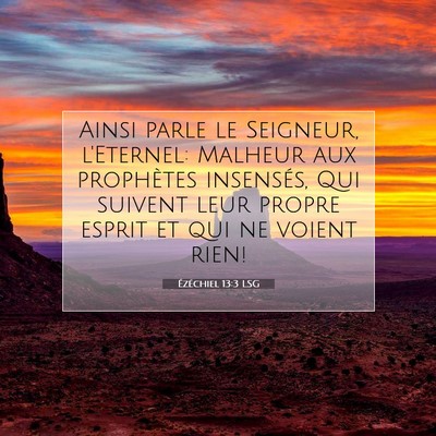 Ézéchiel 13:3 Verset biblique expliqué