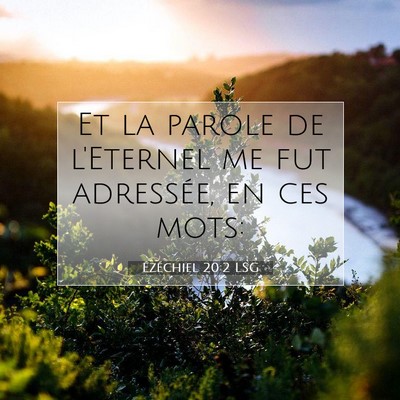 Ézéchiel 20:2 Verset biblique expliqué