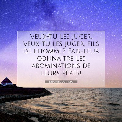 Ézéchiel 20:4 Verset biblique expliqué