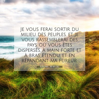 Ézéchiel 20:34 LSG Image du verset biblique