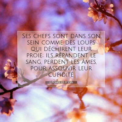 Ézéchiel 22:27 LSG Image du verset biblique