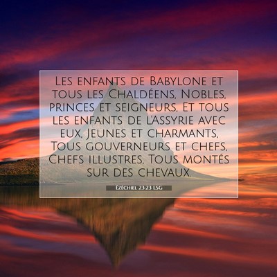 Ézéchiel 23:23 Verset biblique expliqué