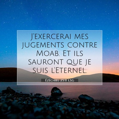 Ézéchiel 25:11 LSG Image du verset biblique