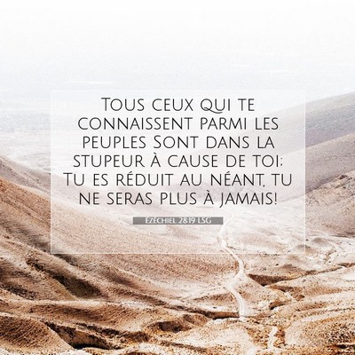 Ézéchiel 28:19 LSG Image du verset biblique